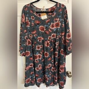 Floral dress NWT size XL